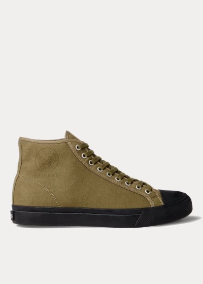 Ralph Lauren Mayport Lærred Sneakers Dame Danmark (FHNLJ9617)